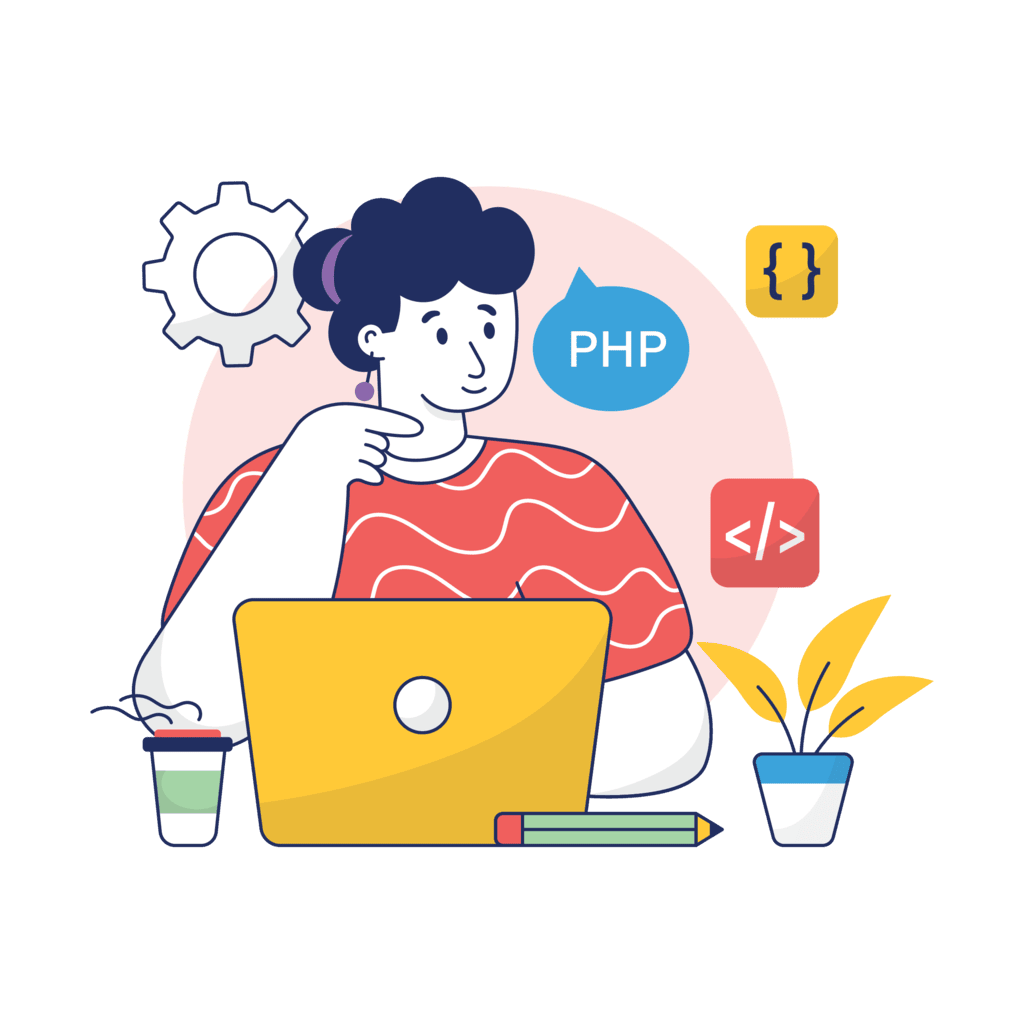 Software development illustration
