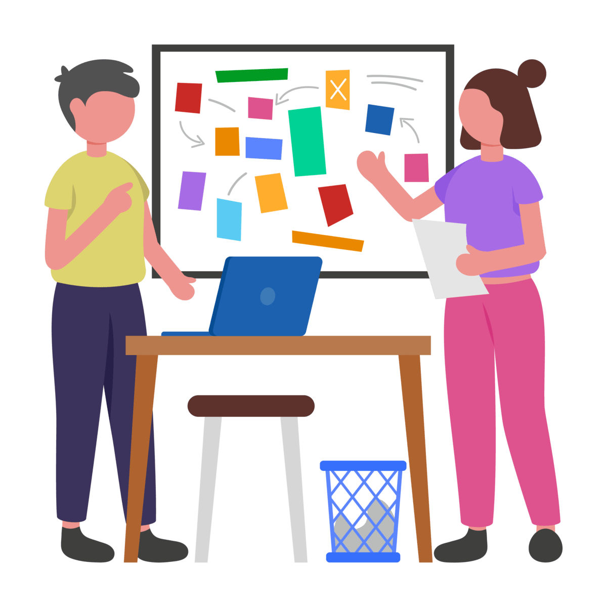 Creative brainstorming illustration
