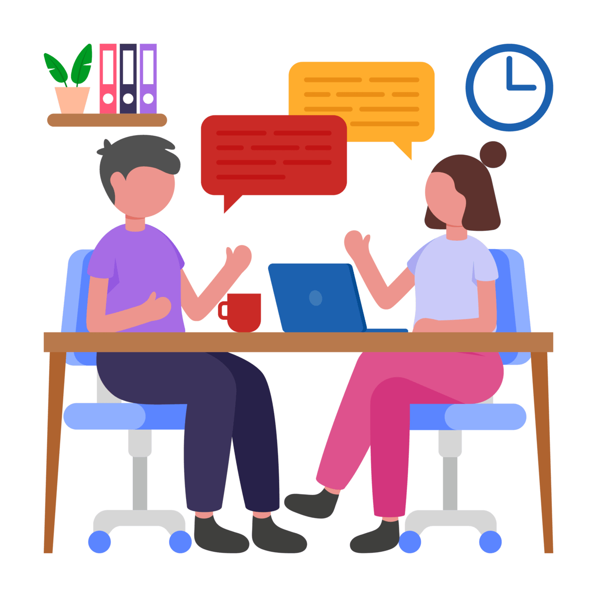 Team discussion illustration